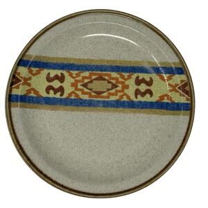 Vintage 70s Sunmarc Insight Cherokee Stoneware Plates 7.75” Set of 2 Japan